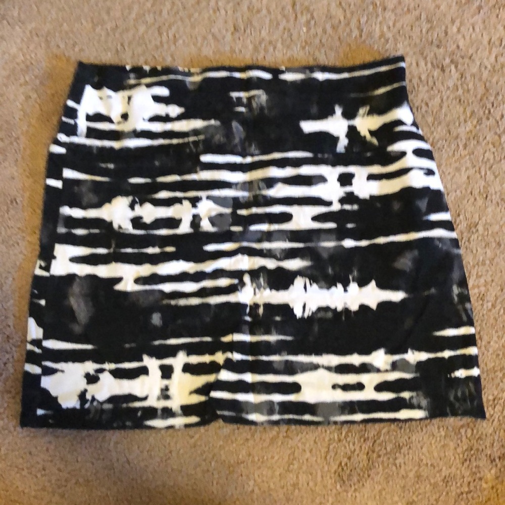 Black and white skirt